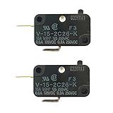 LONYE V 15 2c26 K Interruptor De Ação Instantânea Microinterruptor De Substituição Para Interruptor Omron Shurflo Bomba Série 2088 15a 125 250vac Normalmente Fechado Pacote Com 2 