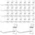 Lorben Kit 100 Ganchos Painel Canaletado Prático Organizado Cor Prateado 15cm