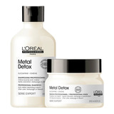 Loréal Metal Detox Shampoo 300ml Máscara 250ml