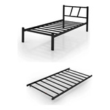 Lorenttistore Bicama Solteiro Auxiliar Beliche Ferro Resistente 100 Aço Estilo Industrial Reforçada