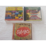 Lote 03 Cds O Melhor Do Samba Originais E Perfeitos