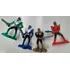 Lote 04 Boneco Power Ranger S Samurai Mc Donalds 2012 Usados