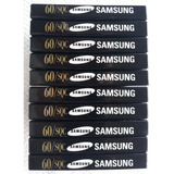 Lote 10 Fitas Cassete Samsung 60 Min Virgens E Lacradas