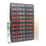 Lote 10 Fitas Cassete Sony Chf 60 Min Virgens E Lacradas