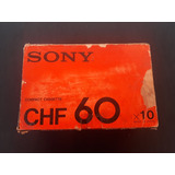 Lote 10 Fitas Cassete Sony Chf 60 Virgens