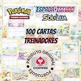 Lote 100 Cartas Pokémon Treinadores Em