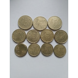 Lote 11 Moedas Colecionáveis Euro Numismática Ler Descrição