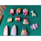 Lote 11 Pç - Imã Decoração Quarto De Bebê Mamadeira Chocalho