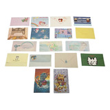 Lote 15 Envelopes E 2 Papel Carta Pequeno 17 X 12 Kit 34