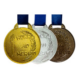 Lote 150 Medalhas Honra Ao Mérito Premiação Escola Ø3 5cm