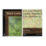 Lote 2 Carta Black Lotus Magic The Gathering Puzzle Mosaico