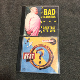 Lote 2 Cds Ska English Beat   What Beat   Bad Manners   Live