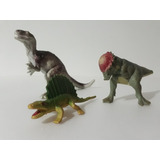 Lote 3 Bonecos Miniaturas Dinossauros