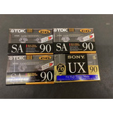 Lote 3 Fitas Cassete Tdk E 1 Sony Cromo Lacradas