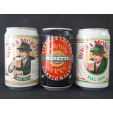 Lote 3 Latas Cerveja Moretti Cheias Coleção Antigas