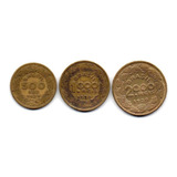 Lote 3 Moedas Serie