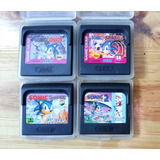 Lote 4 Jogos Originais Sonic Sega Game Gear Faço Por 499