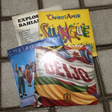 Lote 4 Lp Axé Music Banda Beijo Cheiro De Amor Explosão