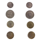 Lote 4 Moedas Centésimos Uruguay 1909 /41 /42 Ler Descrição