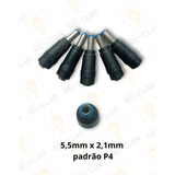 Lote 5 Plugs Adaptadores De Fonte 5 5mm X 2 1mm P4 