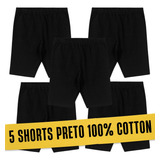 Lote 5 Shorts Infantil Tamanho 2 Ao 16 Feminino Cotton