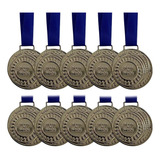 Lote 50 Medalhas Metal Esportivas Honra Mérito Atacado Jogos