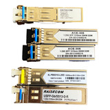 Lote 5x Gbic Fibra Raisecom Cisco Switch Datacom Sfp Novos