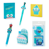 Lote 6 Itens Papelaria Japão Sanrio Caneta Bloco Hangyodon