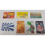 Lote 7 Cartões Telefônicos Carnaval Telerj Telebrás Portela