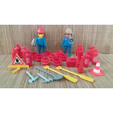 Lote 7099- 28 Peças E 02 Bombeiros Déc.70 Playmobil