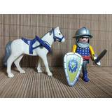 Lote 7748 Cavaleiro Cavalo Medieval Playmobil