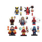 Lote 8 Minifiguras Deadpool