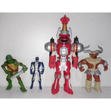 Lote Bonecos Power Rangers Antigo Inimigo + Tartaruga Ninja