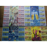 Lote C 07 Folhas bilhetes Comemorativos loteria Paulista