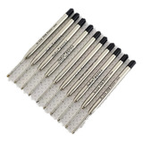 Lote C 10 Cargas Nukin Tipo Parker Metal N116 Preta 1 0mm
