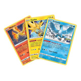 Lote Cartas Pokémon Lendário Moltres Articuno