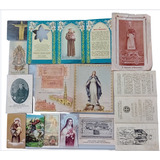 Lote Católico Antigo 12 Santinhos E Cartões Religiosos