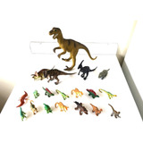 Lote Com 19 Miniaturas De Dinossauros