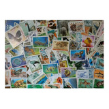 Lote Com 200 Selos Diferentes Do Tema Fauna 