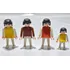 Lote Com 4 Bonecos Playmobil Familia Criança Geobra