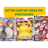 Lote 40 Cartas Pokémon Vmax V Gx Em Português Cartas Brilhantes Sem Repetir  - TechBrasil