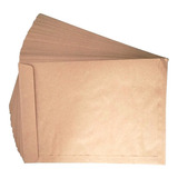 Lote Com 50 Envelopes Kraft Medidas
