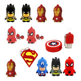 Lote Com 50 Pendrive Personagens Sortidos De 4 A 8 Gb
