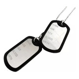 Lote Com 70 Corrente E Placa Militar Dog Tag Em Aço Inox