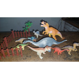 Lote Com Miniaturas De Dinossauros Variados