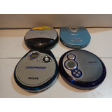 Lote De 4 Discman Philips/aiwa No Estado/cd Player