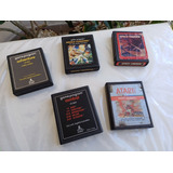 Lote De 5 Cartuchos Atari 2600 Diversos Títulos Americano