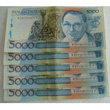 Lote De 5 Cedulas