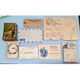 Lote De Memorabilia Antiga Propaganda Envelopes Cartões Etc