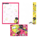 Lote De Papel De Carta Importado Japão Bob Esponja Patrick